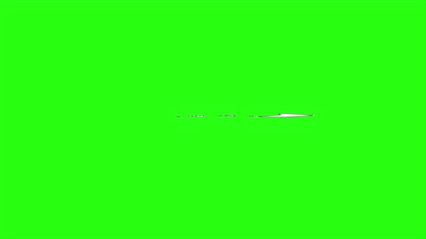 Course d'animation en boucle sur fond d'écran vert