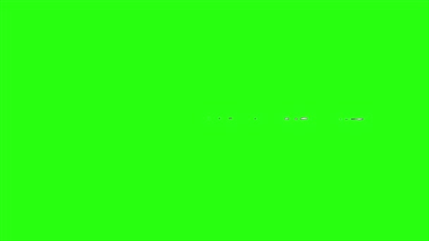 Course d'animation en boucle sur fond d'écran vert