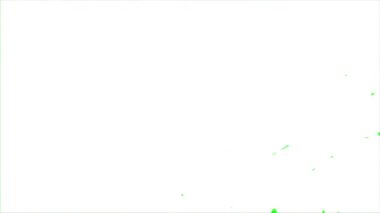 Yeşil arkaplanda bir geçiş videosu canlandırması