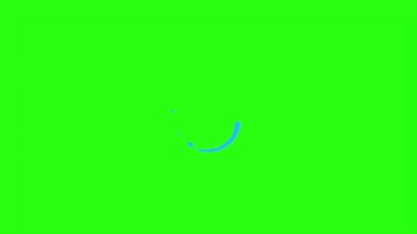  Yeşil ekran arka planında çizgi roman biçimi olan canlandırma şekli