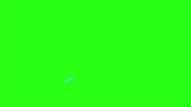  Yeşil ekran arka planında çizgi roman biçimi olan canlandırma şekli