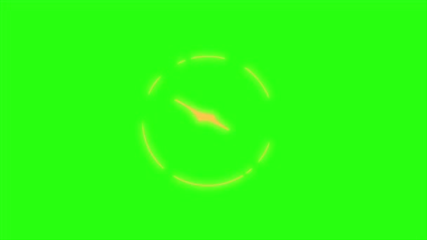 Енергія Циклу Анімації Комічним Стилем Фоні Зеленого Екрану — стокове відео