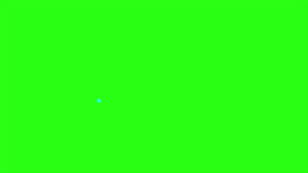 绿色屏幕背景下具有喜剧风格的循环动画形状 — 图库视频影像