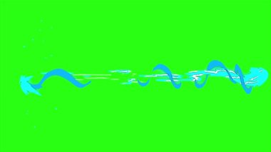 Yeşil ekran arkaplanındaki canlandırma namlu eylem efekti, don patlaması yan etki