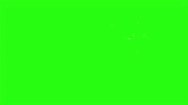 Yeşil ekran arkaplanı üzerinde canlandırma swoosh eylem etkisi, swoosh salıncak puf etkisi