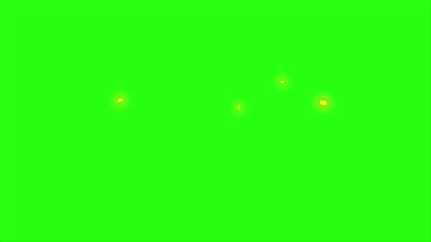 Loop Animatie Bliksem Elektrisch Groen Scherm Achtergrond Bliksem Vonk Effect — Stockvideo