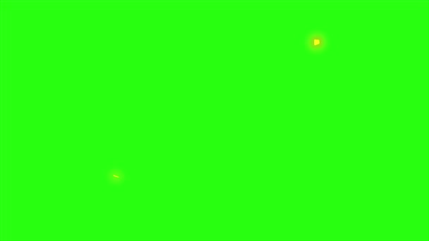 Loop Animation Lightning Electric Green Screen Background Lightning Spark Effect — Stock Video