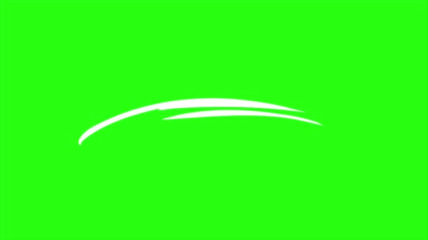 Effetto Azione Swoosh Animazione Sfondo Schermo Verde Swoosh Effetto Swing — Video Stock