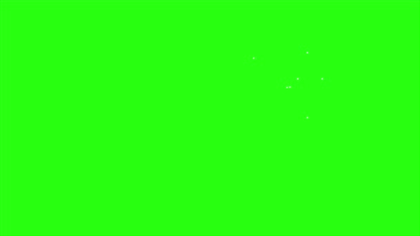 緑の画面の背景にアニメーションスウッシュアクション効果 スウッシュスイング効果 — ストック動画