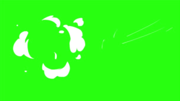 Animation Effet Swoosh Action Sur Fond Écran Vert Swoosh Swing — Video