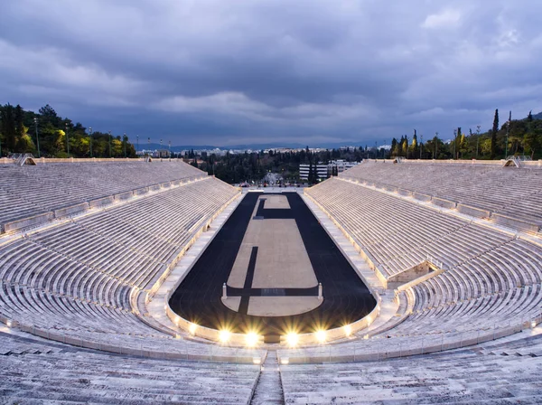 Several Poses Captured Evening Visit Panathenaic Stadium Athens Greece — 图库照片