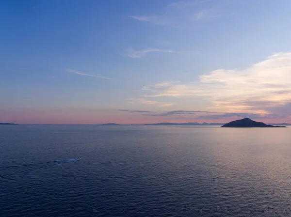 Beautiful seaside landscape at sunset