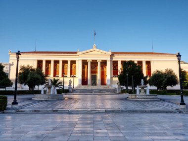 National library in Athens during summer. High quality photo