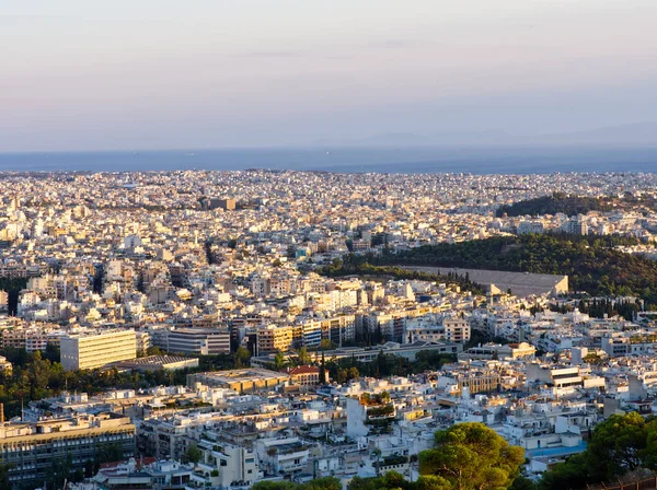 Athens city view during sunset. High quality photo