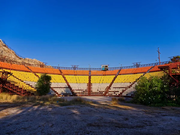 Abandoned theatre before sunset. High quality photo