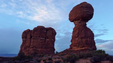 Time lapse of sunrise in Arches National Park