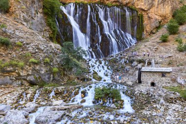 Beautiful Kapuzbasi waterfalls in Kayseri, Turkey