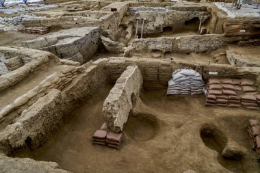 Catalhoyuk is a very rare example of a well-preserved Neolithic settlement and has been considered one of the key sites for understanding human Prehistory for some decades.                     