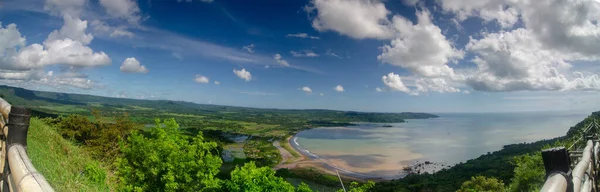 Panoramic photo of Ciletuh Geopark, taken from Darma Hill.