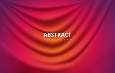 Soyut Kırmızı Mor İpek Saten Kumaş Dalga Arkaplanı Duvar Kağıdı