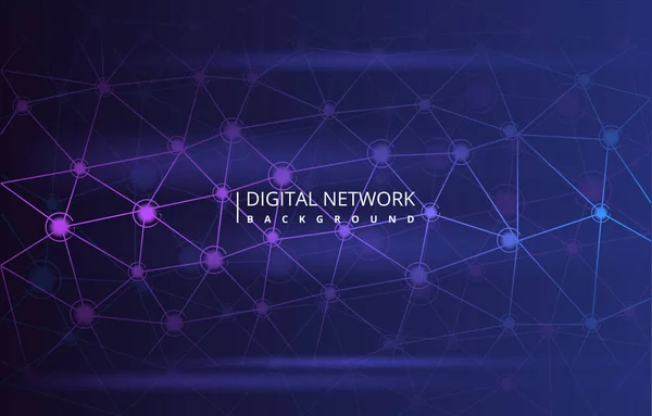 Advanced Digital Network Connection Internet Computer Technology Background — Stockový vektor
