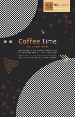 Coffee Cafe Social Media Post Template Flyer Promotion Blank Space