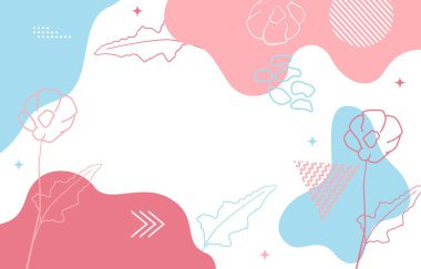 Şirin Doğa Çiçeği Yaprak Minimalist Kız Arkaplan Duvar Kağıdı