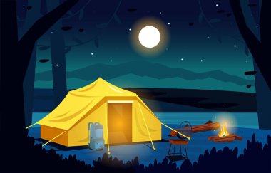 Tatil Kampı Çadırı Açık Hava Macerası Doğa Manzarası