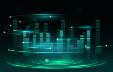 Dijital Enerji Soyut Modern Teknoloji Kavramı Arkaplanı