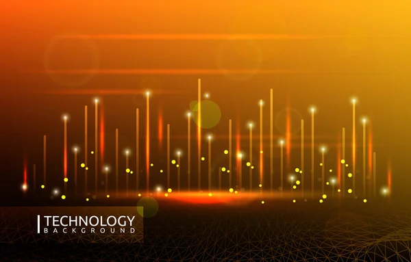 Digital Energy Abstract Modern Technology Concept Background - Stok Vektor