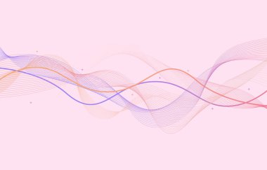 Dalga Dalgalı Kablo Hattı Pastel Arkaplanı