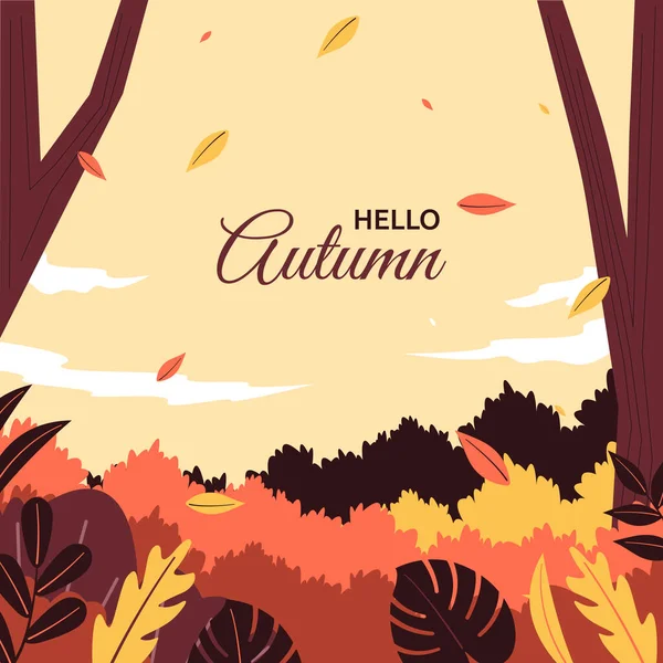 Fallen Leaf Beautiful Fall Autumn Nature Background — Stockový vektor