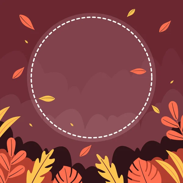 Fallen Leaf Beautiful Fall Autumn Season Background — 图库矢量图片