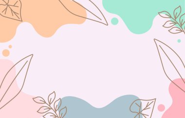 Estetik Renkli Pastel Çiçek Akışkan Özgeçmişi