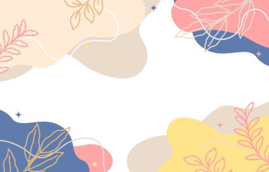 Estetik Renkli Pastel Çiçek Akışkan Özgeçmişi