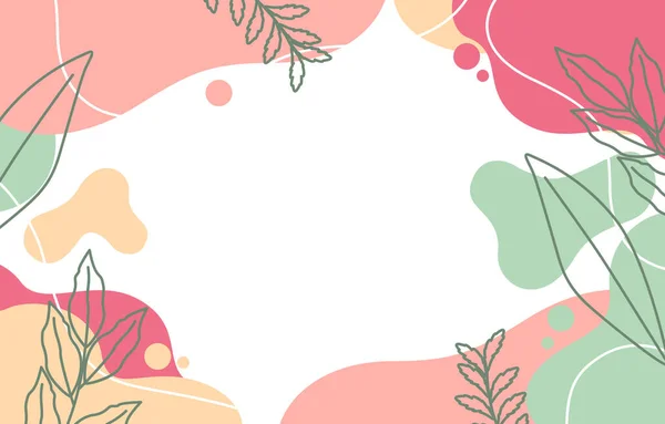 Fondo Abstracto Líquido Floral Pastel Colorido Estético — Vector de stock