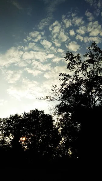 Вид Природные Облака Солнце — стоковое фото