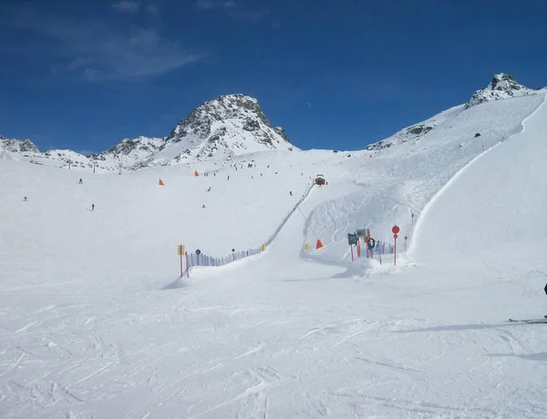 Paisaje Invernal Los Alpes — Foto de Stock