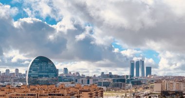 İspanya 'nın Barselona şehrinin hava manzarası