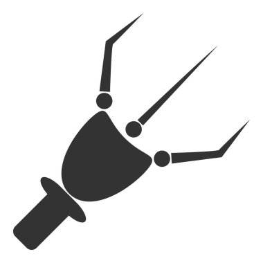 Nanobot Kol - Vektör Simgesi İllüstrasyonu