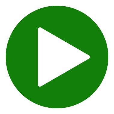 Düğme Oynat - Vektör Simgesi İllüstrasyonu