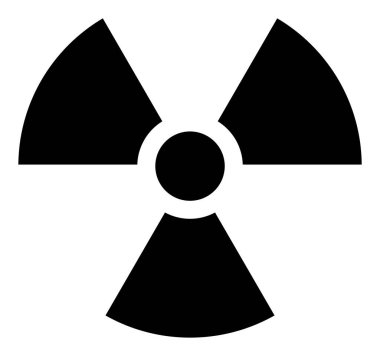 Radyoaktivite - Vektör Simgesi İllüstrasyonu