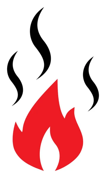 Feuerrauch - Vector Icon Illustration — Stockvektor