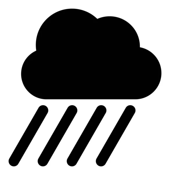 Nube de lluvia - Ilustración de iconos vectoriales — Archivo Imágenes Vectoriales