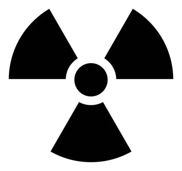 Radioattività - Illustrazione dell'icona vettoriale — Vettoriale Stock
