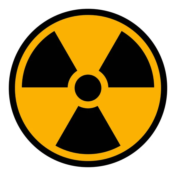 Radioactief - Vector Icon Illustratie — Stockvector