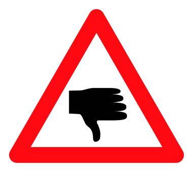 Başparmak Aşağı Uyarı - Vektör Simgesi ResmiComment