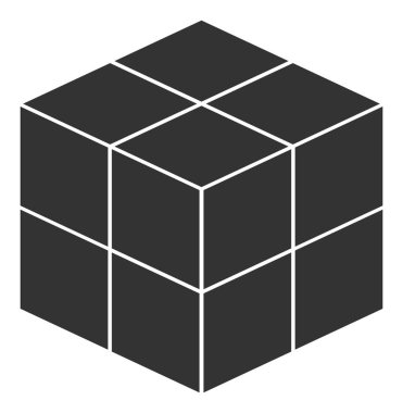 3D Küp - Vektör Simgesi ResimleriStencils