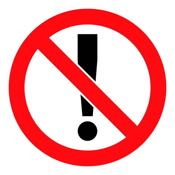 No Danger - Vector Icon Illustration — Stock Vector