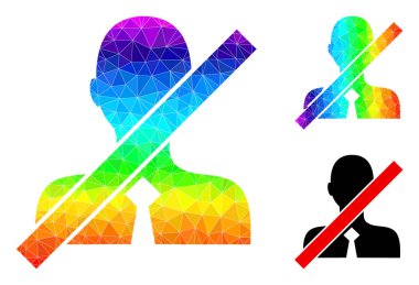 Spektrum Gradyanlı Vektör Çokgen Kapalı Tezgahtar Simgesi